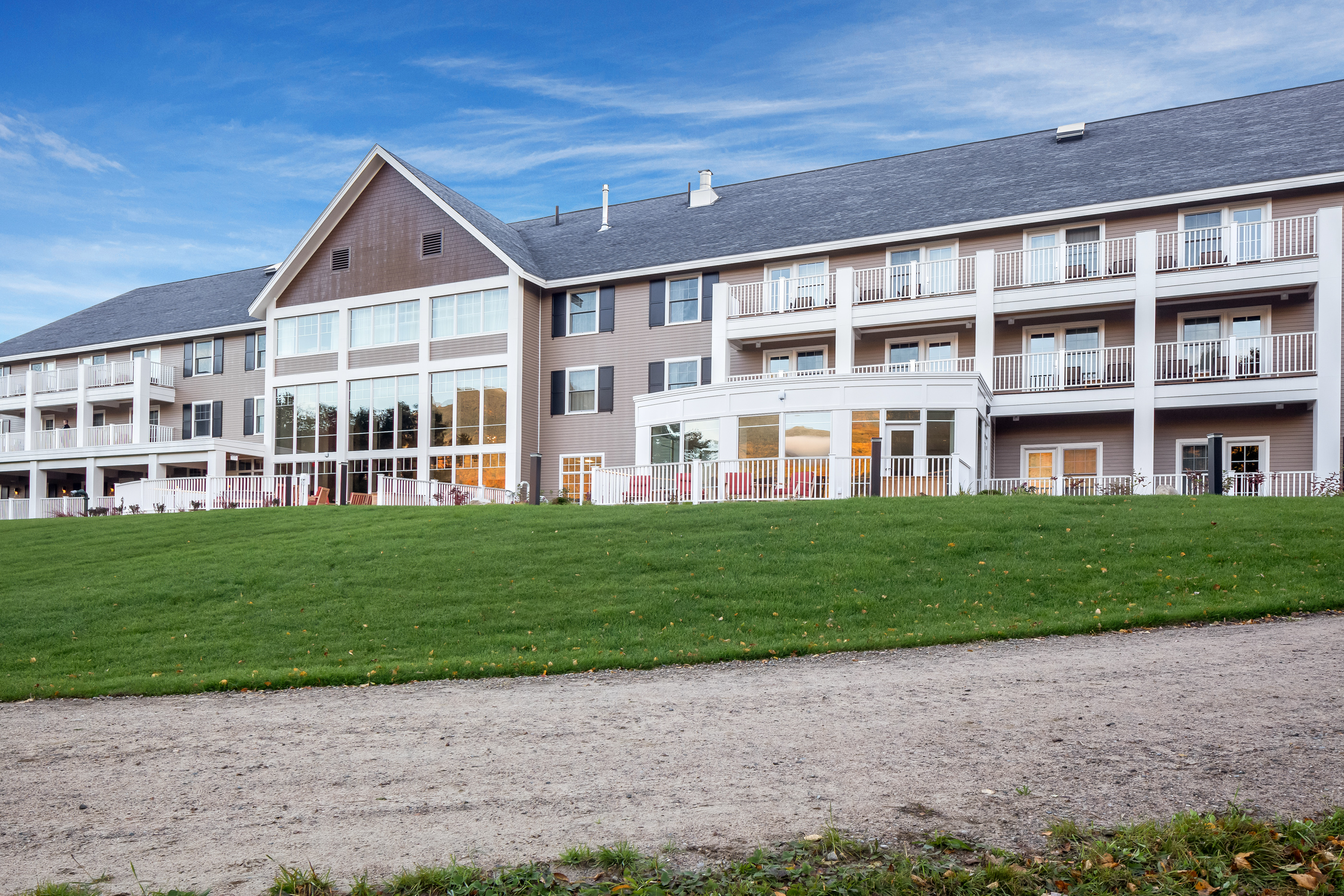 Exterior of Back of Hotel with View of Path