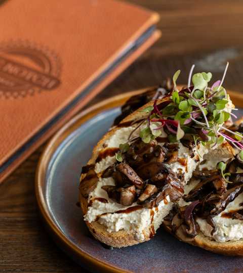 Wild Mushroom Toast at the Notch Grille
